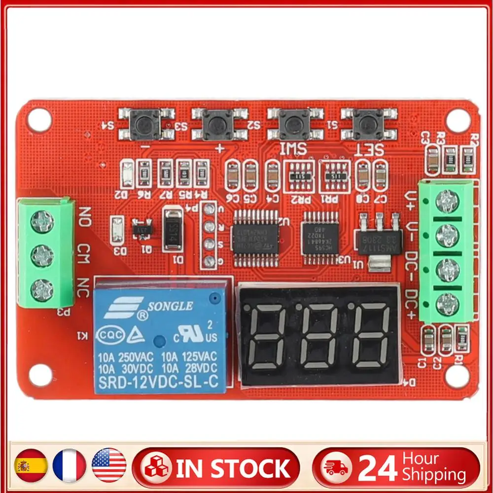 

DVB01 Charge Discharge Monitor Controller DC 5V 12V 24V Undervoltage Overload Protection Module Electronic Components