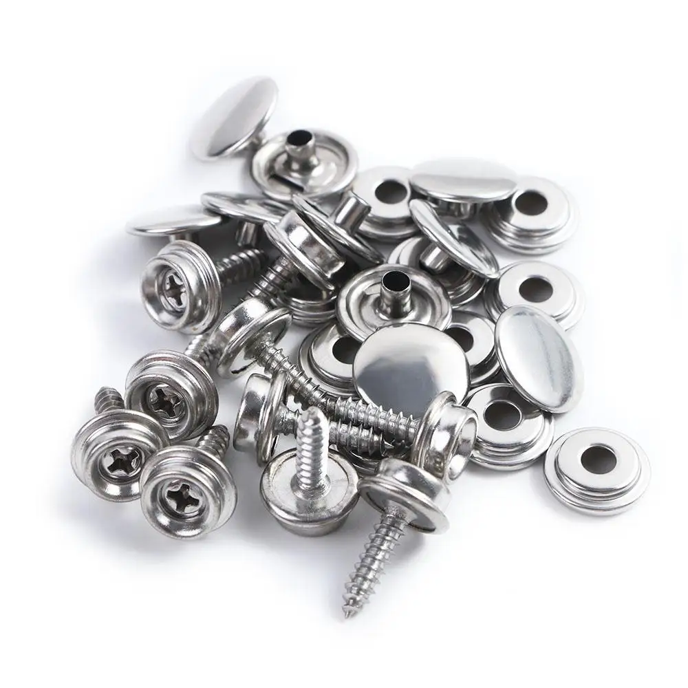 Car Canopy Accessories Marine Yacht Boat Sockets Buttons Canvas Cover Tools Snap Fastener Screw Kit Tapping Snap Fastener Kit