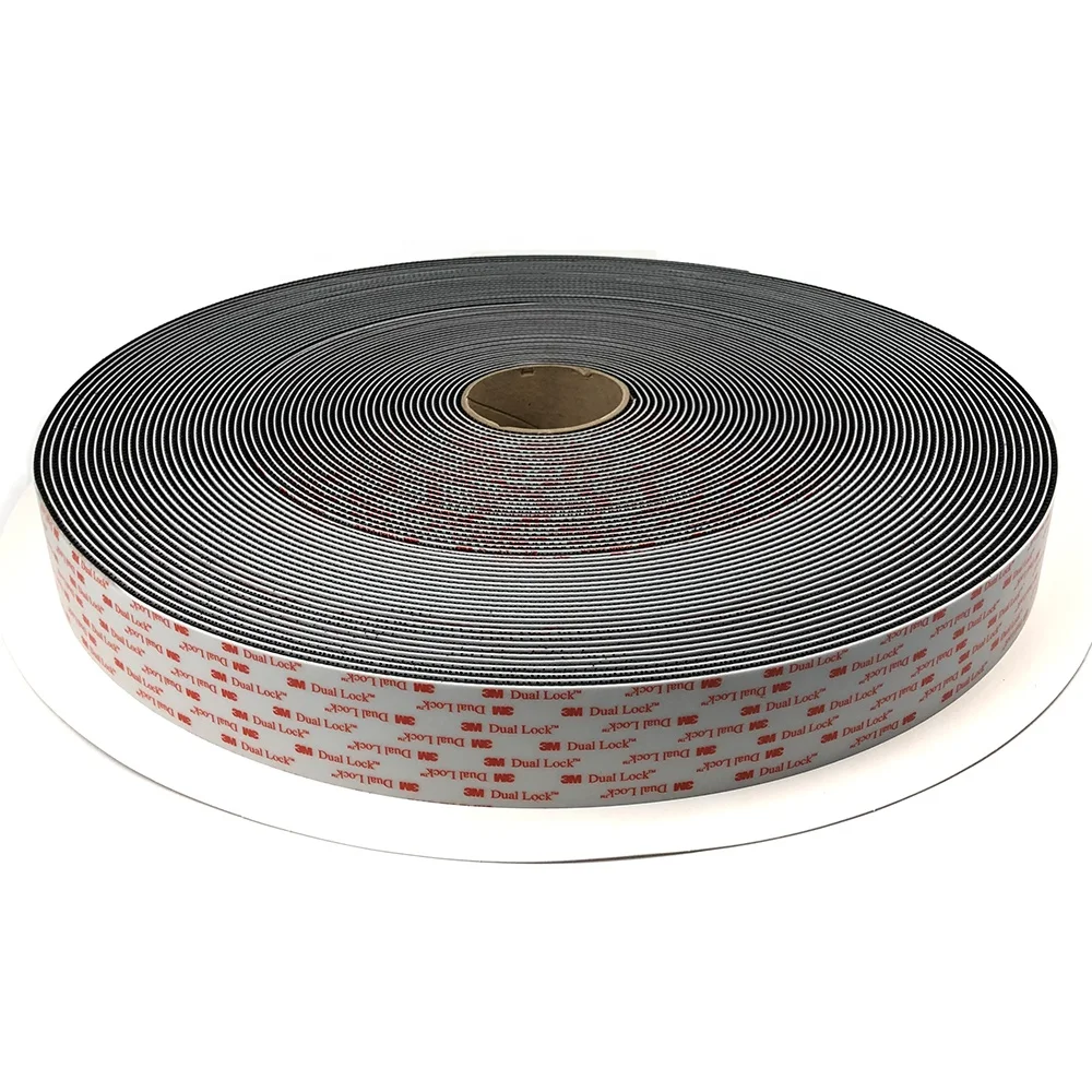 Imagem -03 - Die Cut Dual Lock Dropshipping Produtos Mais Vendidos Preto 25.4 mm x 54.72 m 2roll 2023 3m-sj3550