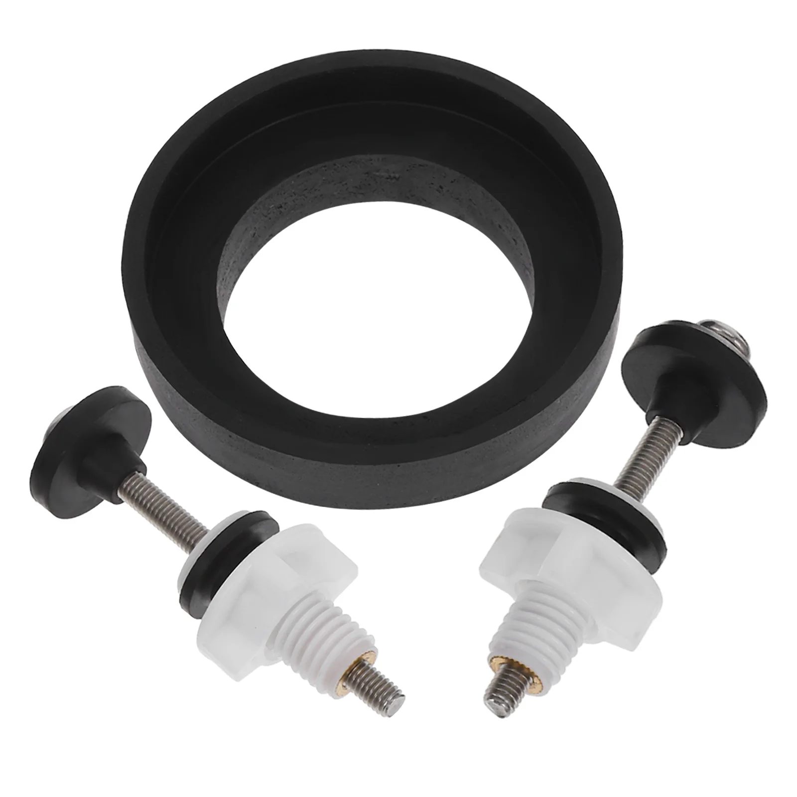 

1 Set Of Tank Gasket Universal Fit Durable Leakproof Rubber Ring Easy Install Toilet Seat Bolts Gasket Replacement Parts For