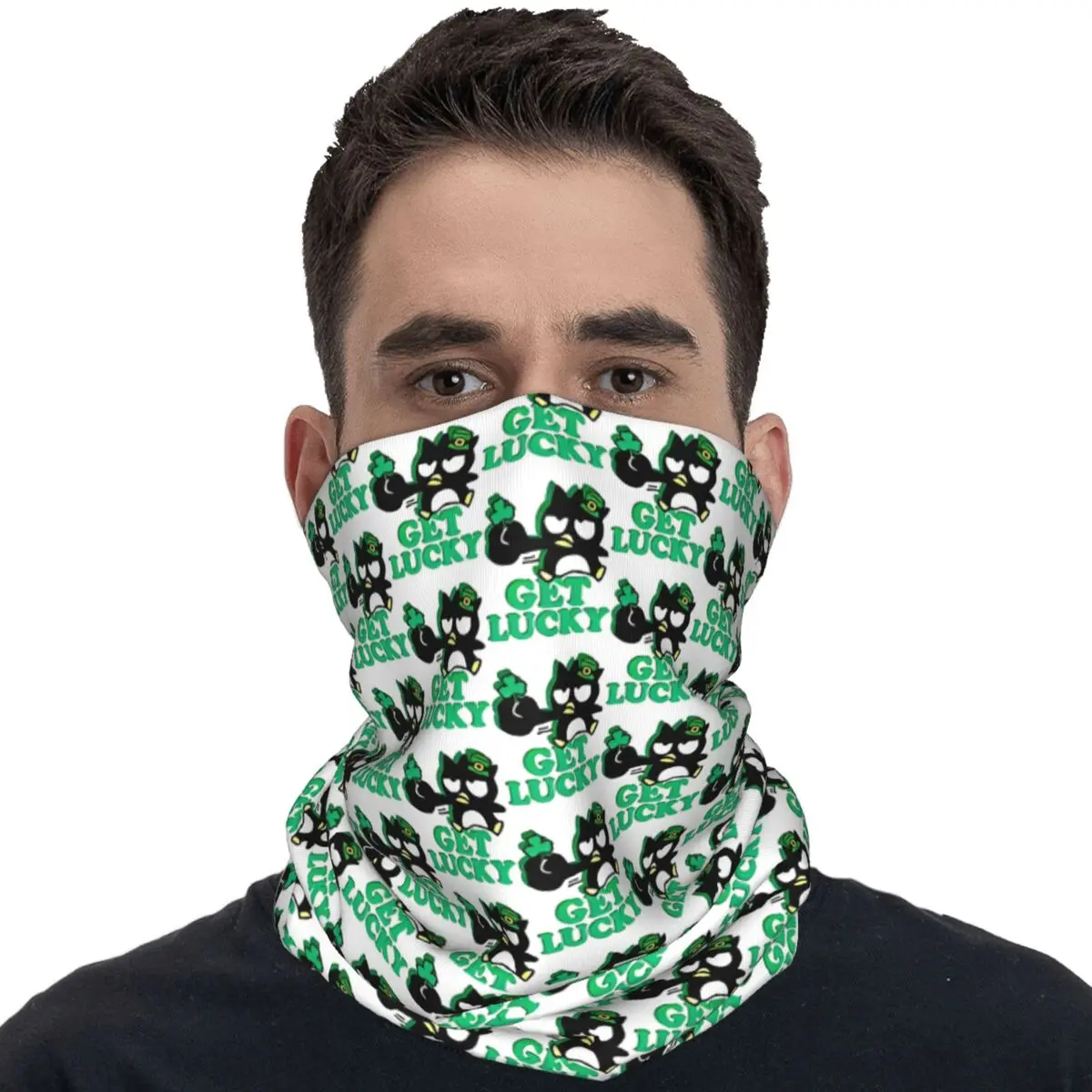 Badtz Maru Get Lucky Cartoon Bandana Cool Bicycle Mask Running Travel Dustproof Balaclava Graphic Soft Bike Face Cover Mask