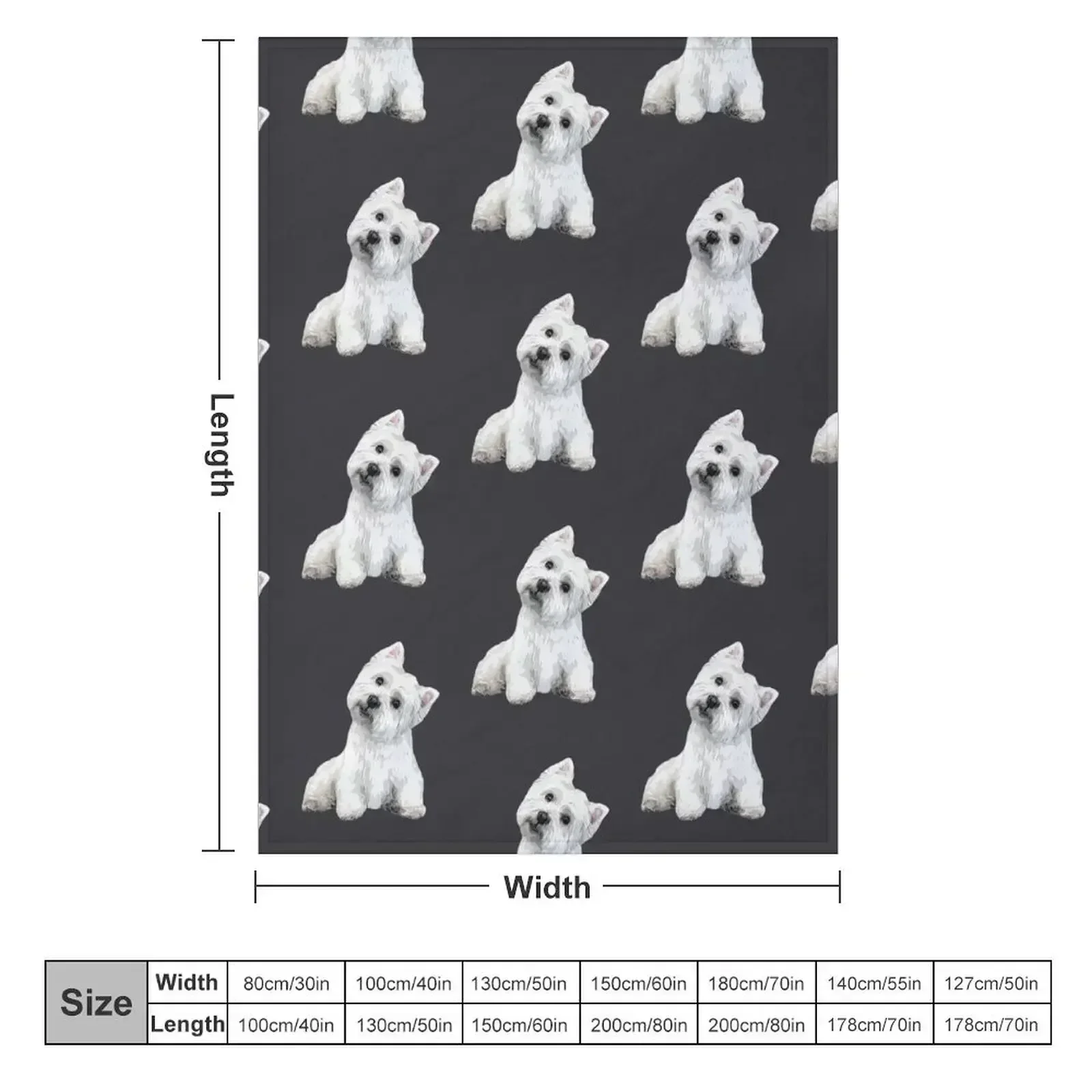 West Highland Terrier BEST DOG EVER! Throw Blanket decorative Cute Beautifuls Blankets