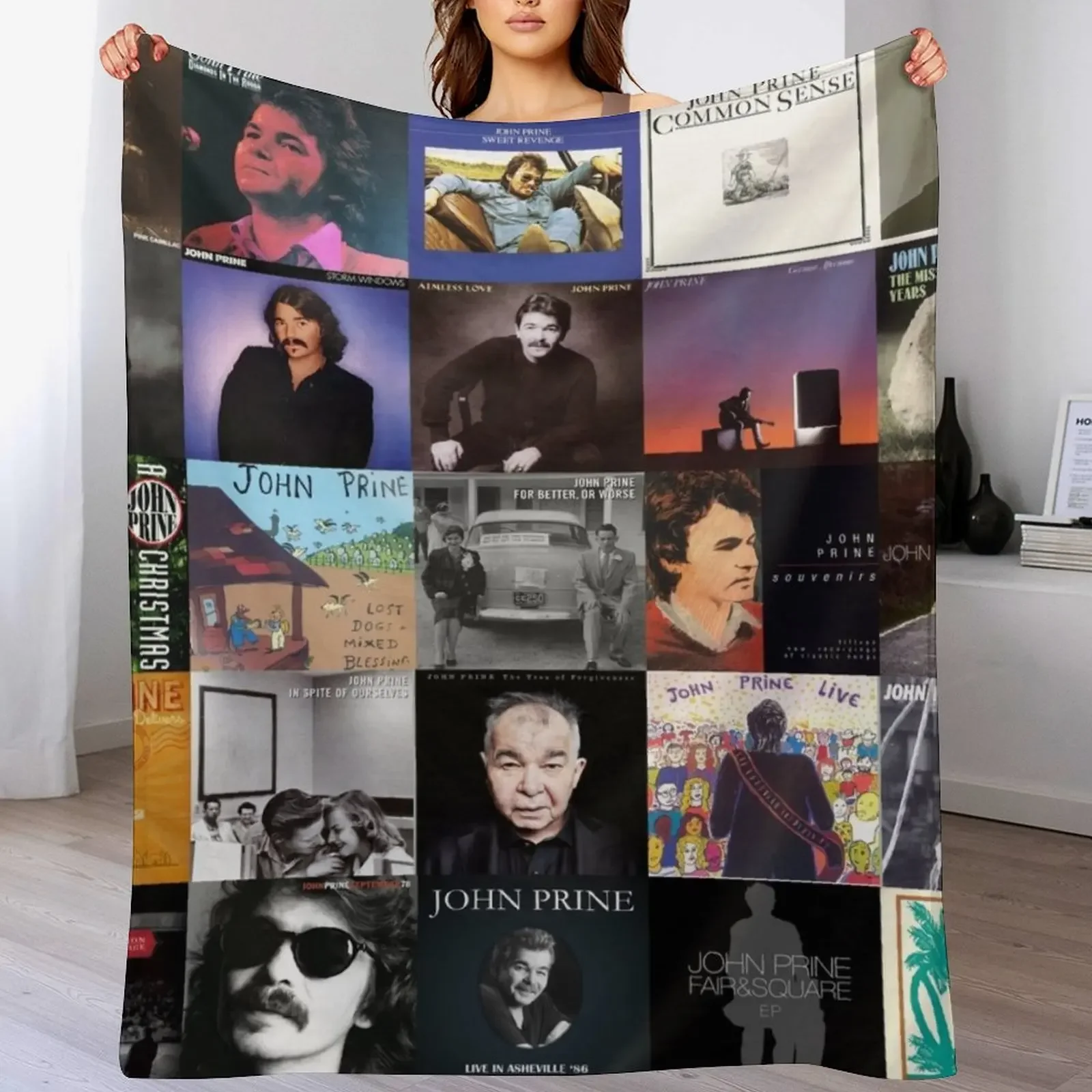 

Ai john prine TH0107 Quilt Blanket For Fans Throw Blanket Multi-Purpose Giant Sofa Thin blankets ands Blankets