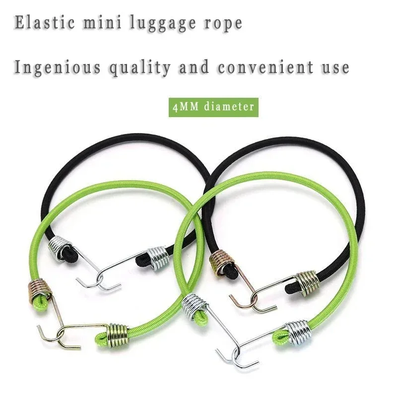 Elastic Bungee Cord Heavy Duty Luggage Straps Rope Hooks 25cm Stretch Tie Tent Outdoor Accessories