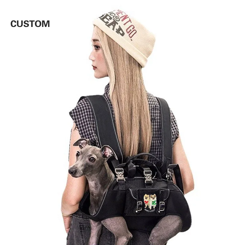 Custom logo Backpack Carrier for Dog Full Body Dog Sling with Handle Dog Lift Harnesses for Elderly Disabled Dogs Pet Supplies