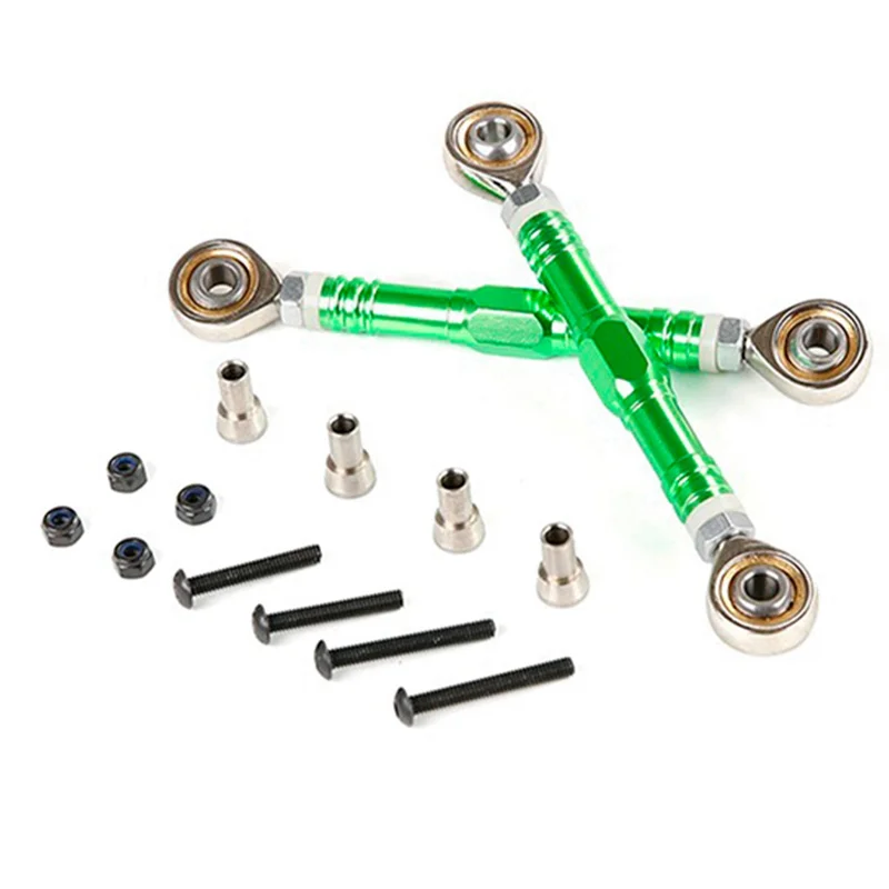 Conjunto de haste de tração de metal A45F-CNC para 1/5 HPI KM ROVAN BAJA 5B 5T 5SC SS Rc peças de carro acessórios verde