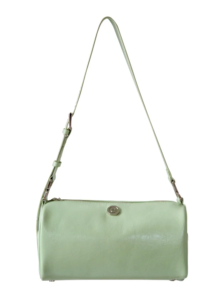 

Whiterm New Universal Women's Bag with Wide oulder Strap Oil Wax Leather Single oulder Crossbody Pillow Bag