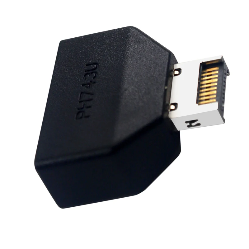 USB3.2 Type-E 20Pin to USB 19P Converter Connector for Chassis Front USB Type A Type C Extension Adapter for Desktop Motherboard