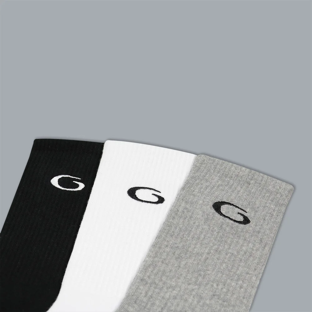 남성용 면 작업용 양말, 쿠션 처리된 긴 스포츠 통기성 발목 크루 양말, 남성용 캐주얼 양말, 자전거 양말
