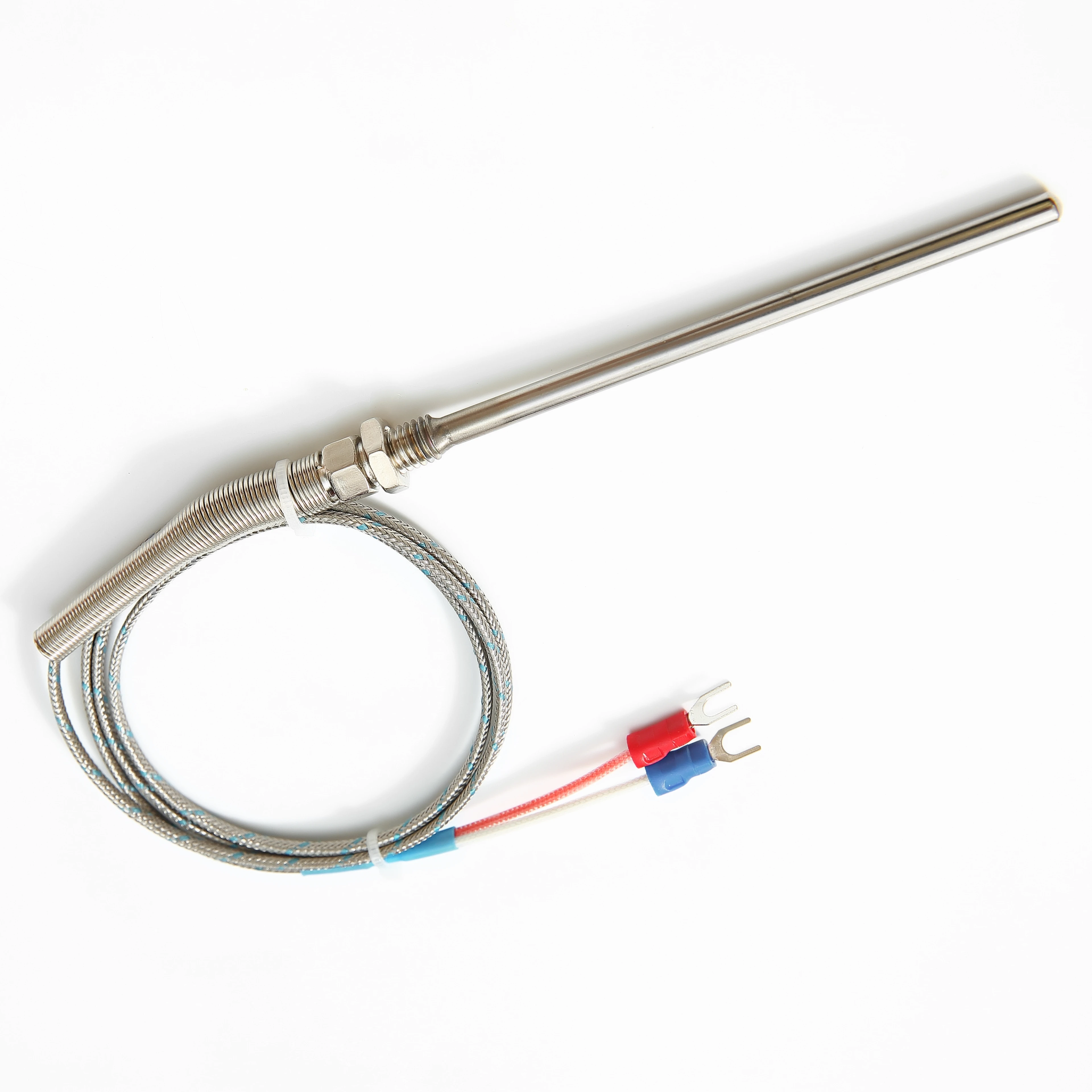 M8 thread thermocouple K type,E type,J type,PT100 probe high temperature furnace oven baking oven temperature probe 5*100.