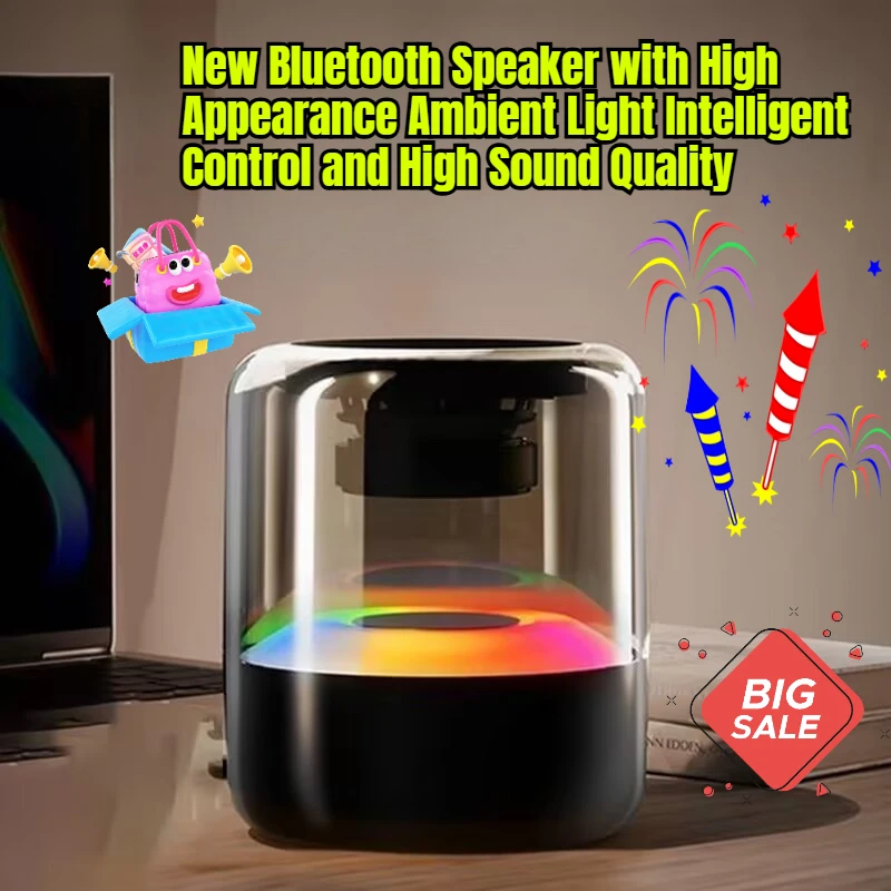 

New Bluetooth Speaker with High Appearance Ambient Light Intelligent Control and High Sound Quality