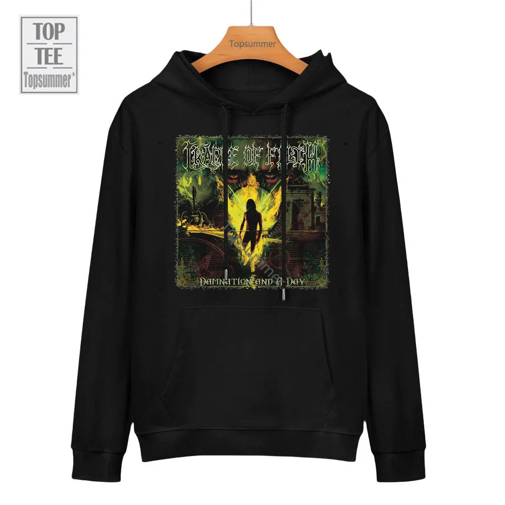 Толстовка Damnation and a Day альбом толстовка с капюшоном Cradle of Filth Tour Мужская толстовка Goth Rock одежда оверсайз