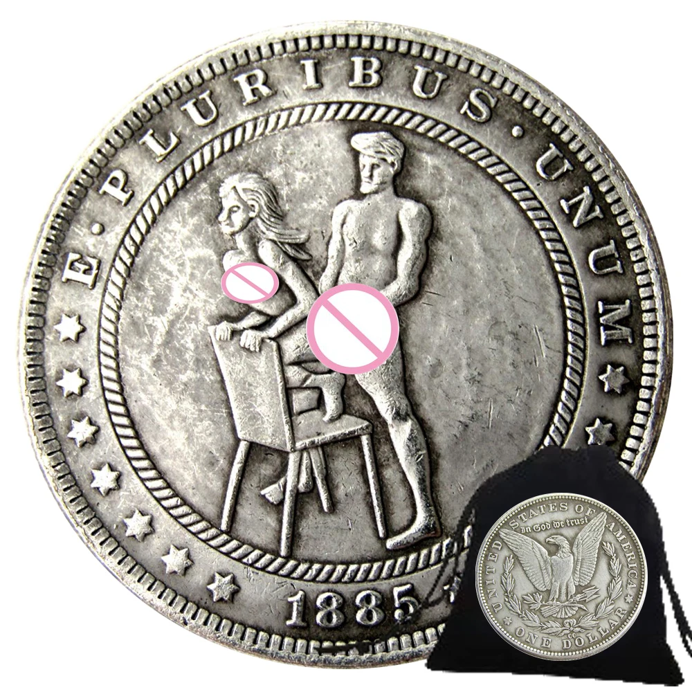 Husband's Love Art Coin US Hobo Nickel Coin Lucky Couple Coin Challenge Coin Funny Morgan Dollar Pocket Coin Ornaments Gift