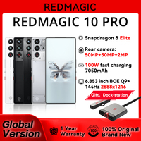 Global Version Redmagic 10 Pro Snapdragon 8 Elite 6.853inch Q9+ 144Hz 2688x1216 AMOLED 50MP+50MP+2MP 7050mAh 100W