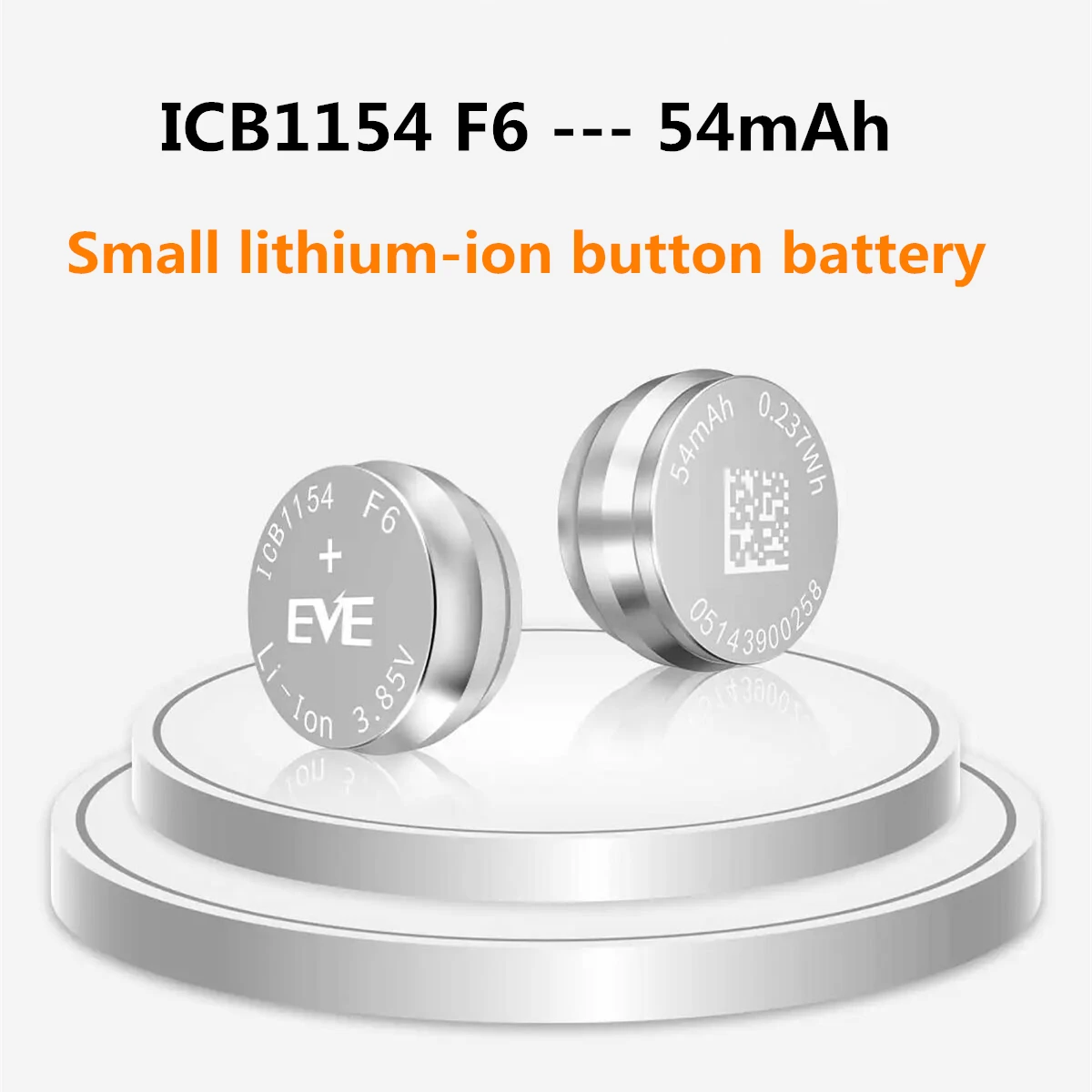 2PCS/Lot LIR1154 3.7V 54mAh Li-polymer rechargeable button lithium battery Headset Wireless TWS Bluetooth Earphone image 5