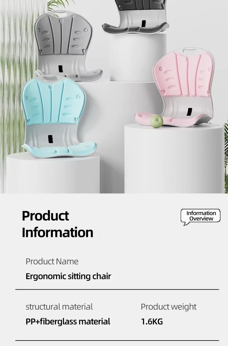 Memory-Schaum-Bürostuhlkissen mit Lendenwirbelstütze, ergonomisches Rückenkissen zur Wirbelsäulenkorrektur für Büro- und Autositz. – Detail 12