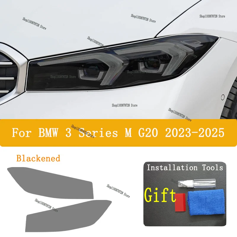 

For BMW 3 Series M G20（ 2025） Car Exterior Headlight Anti-scratch Front Lamp Transparent TPU Protective Film Accessories Stick