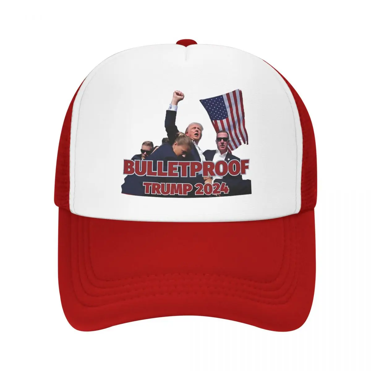 Trump Is Bulletproof Mesh Baseball Cap Adult Outdoor Trucker Hat Dad Hat Breathable Snapback Caps Sports Cap New Trucker Cap