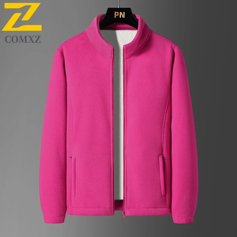

COMXZ простая роскошная куртка с воротником-стойкой, 2024, мужская толстая теплая парка для путешествий на открытом воздухе, деловая уютная зимняя новая одежда для отдыха