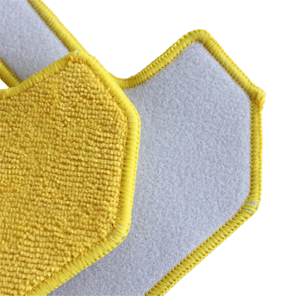 Janela Cleaner Vidro Lavadora Pano, Aspirador Acessórios, Esfregões Amarelos, Molhado Limpar Panos para Robô 268, 5Pcs