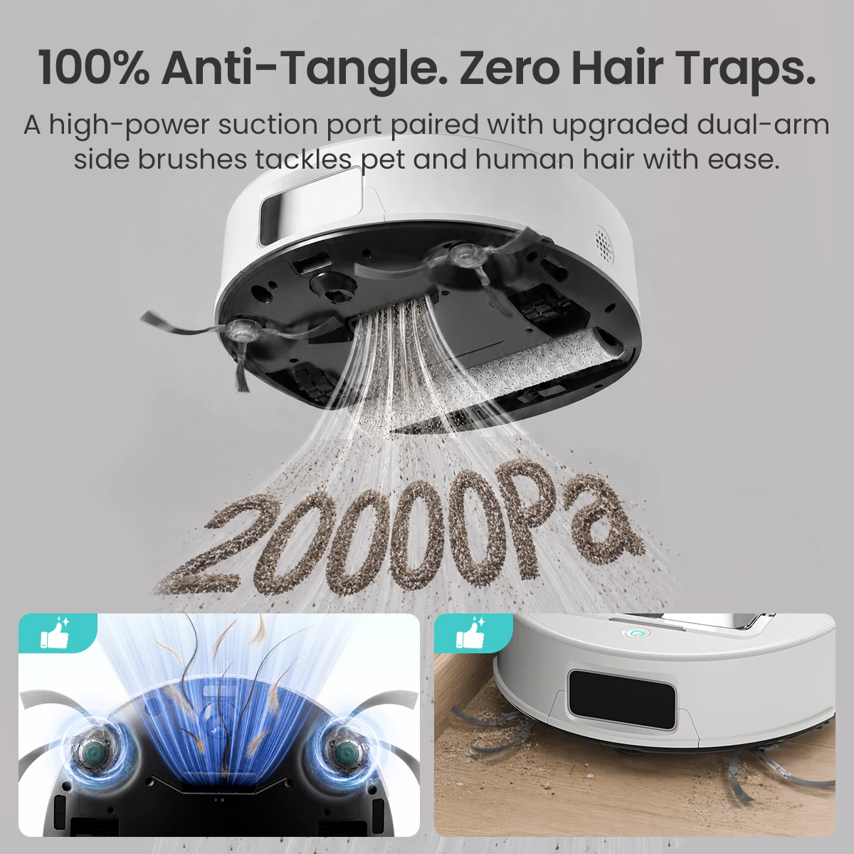 Lefant L12 Pro Robot Vacuum Extendable Roller Mop 20000Pa Suction Real Time Self Cleaning Dock DToF LiDAR Mapping PSD Obstacle