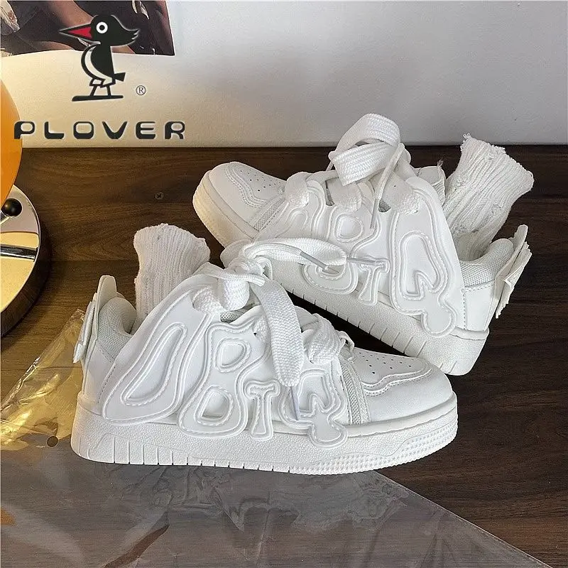 White Sneakers for Women Sports Shoes Kawaii Platform Skateboard Tennis Female Flats Cute Vulcanize Spring Summer 2024 Fashion