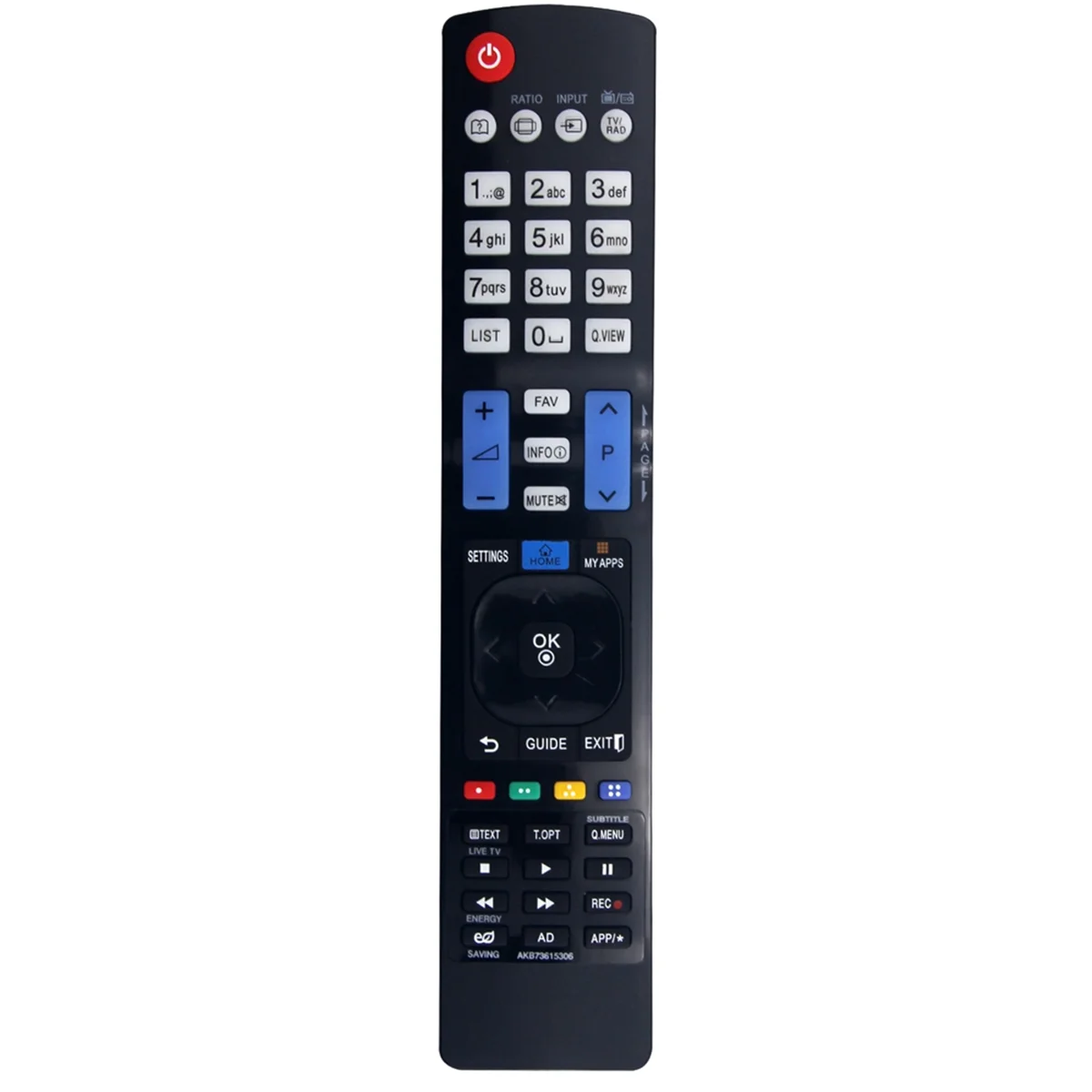 ABUOAKB73615306 Replace Remote for LG TV 55LD520C 26LD350 55LE5500 42LE5500 46LD550UB 52LD550 55LD650 55LD650UA 60LD550