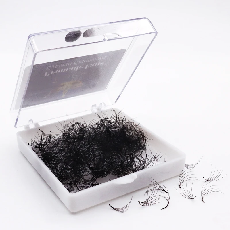 Fluffy Premade Natural Lash Fan Stem Sharp Thin Pointy Base Promade Volume Fans Fake Eyelash Extension Supplies Wholesale Bulk
