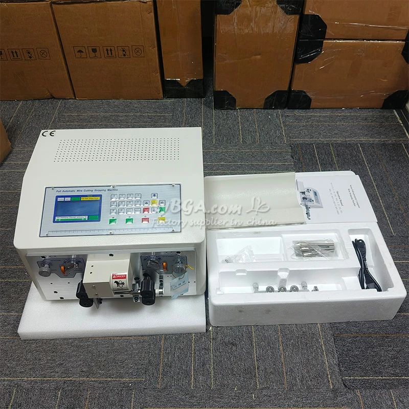 Automatic Wire Stripper Stripping Machine SWT608JE Touch Screen Control for 0.1-8mm2 Wires Computer Tool