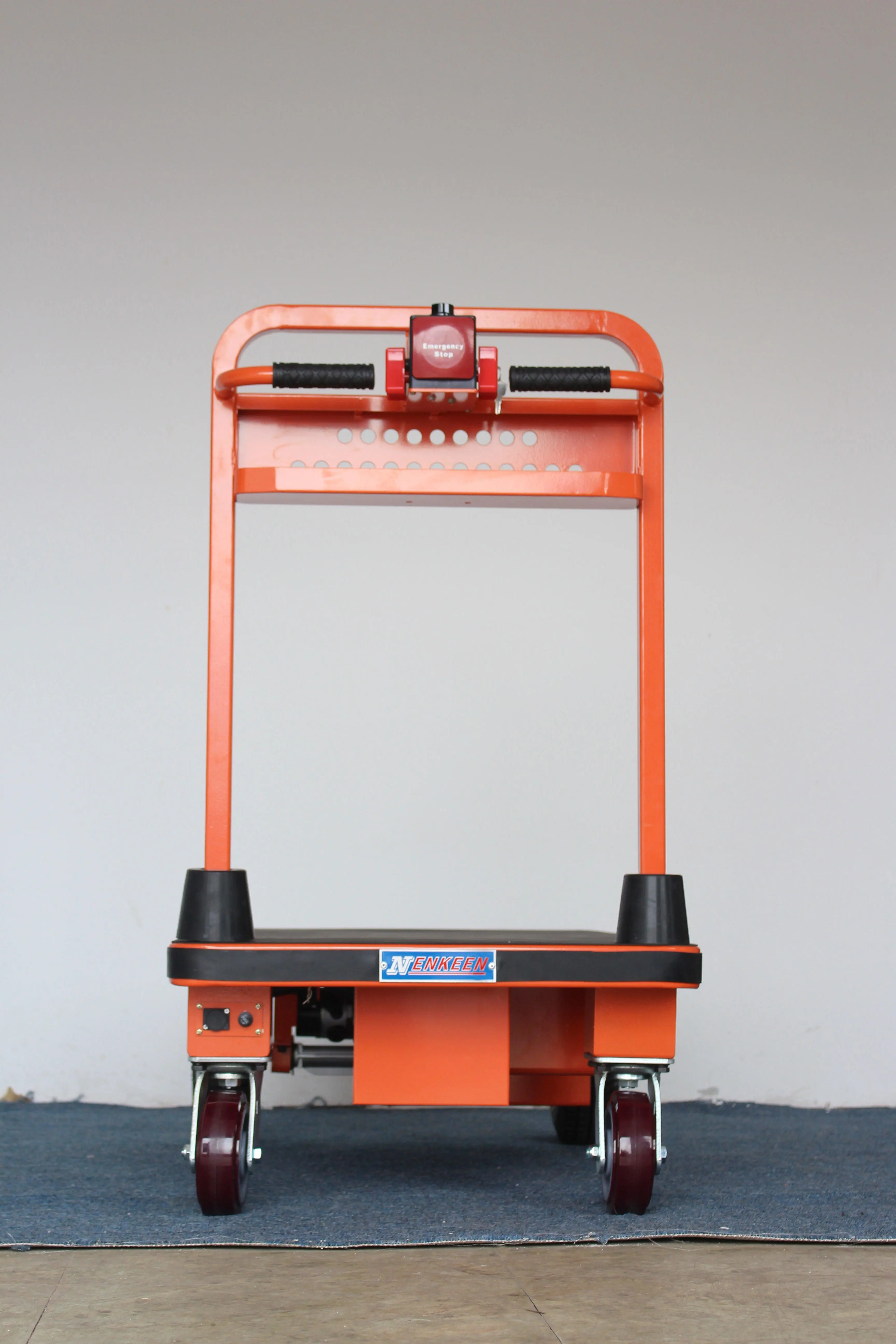 

300KG 500KG 1000KG Outdoor Power Platform Trolley Four Wheels Electric Hand Cart Warehouse Electric Trolley