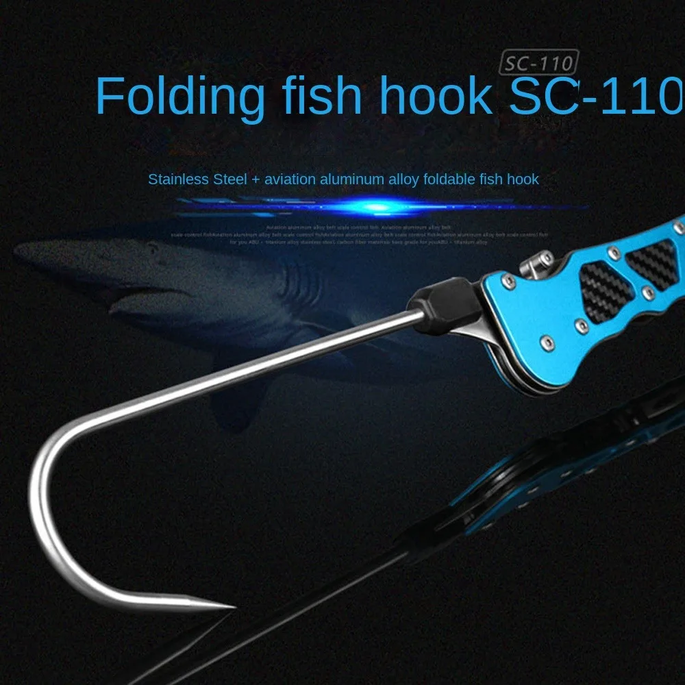 Fishhook Fishing pear Hook New Telescopic Carbon Stainless Steel Fish Grip Saltwater Outdoor Portable Jig Hooks Sea Fishing