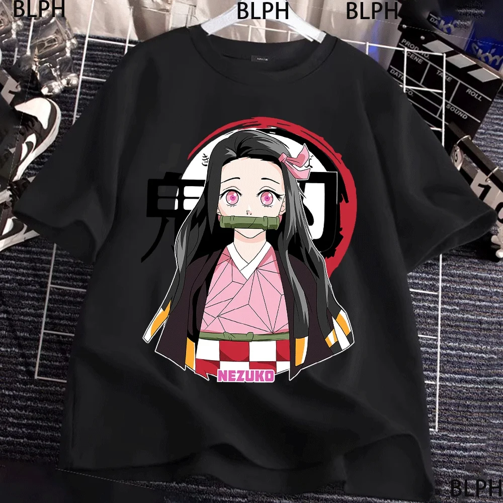 

Стильные футболки для родителей и детей с узором «Убийца демонов Незуко», уникальный дизайн для семьи, удобные и модные дети