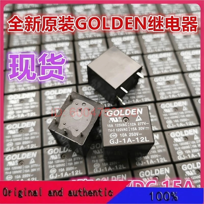 5PCS GJ-1A-12L Gold…