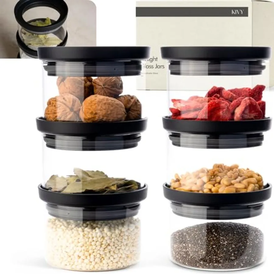 Glass Spice Jars Tr…