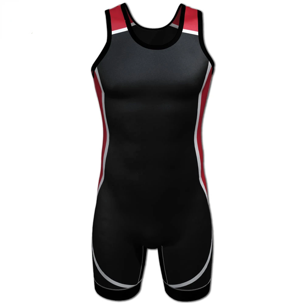 Wrestling Singlet Bodysuit Leotard Outfit Underwear GYM Sleeveless Triathlon PowerLifting Clothing Swimming Running Skinsuit