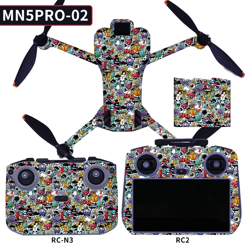 

Decorative Sticker Kit For DJI Mini 5pro Waterproof Skin Sticker Decal Accessory For DJI Mini 5pro Anti-Scratch Protective Film