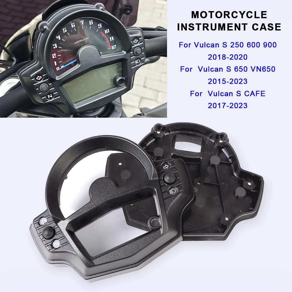 

Motorcycle Instrument Case Housing For Kawasaki Vulcan S 900 650 600 250 CAFE VN650 2015-2023 Dashboard Cover Shell Accessories