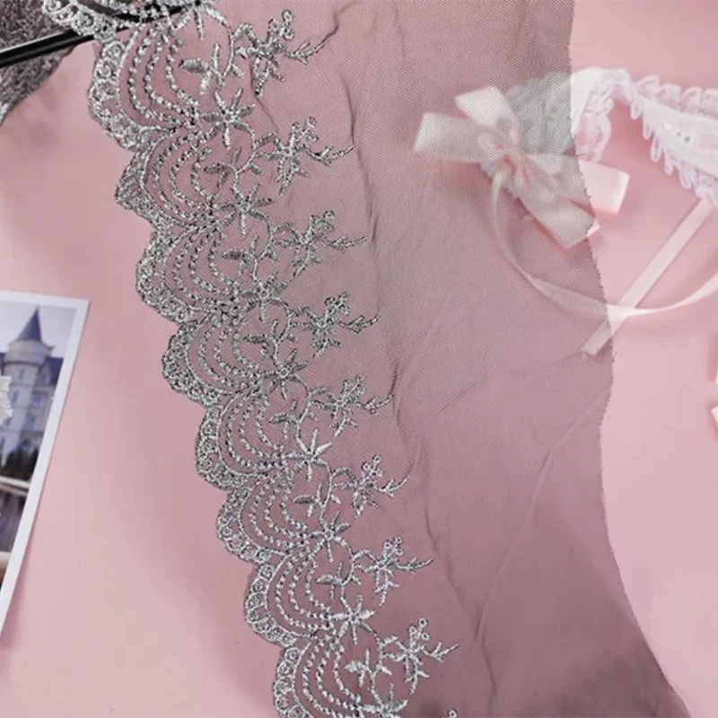 Black White Mesh Lace Fabric, Gold and Silver Thread, Embroidery Ribbon Trim Dress, Guipure Lace Scarf Apparel, DIY Sewing Decor