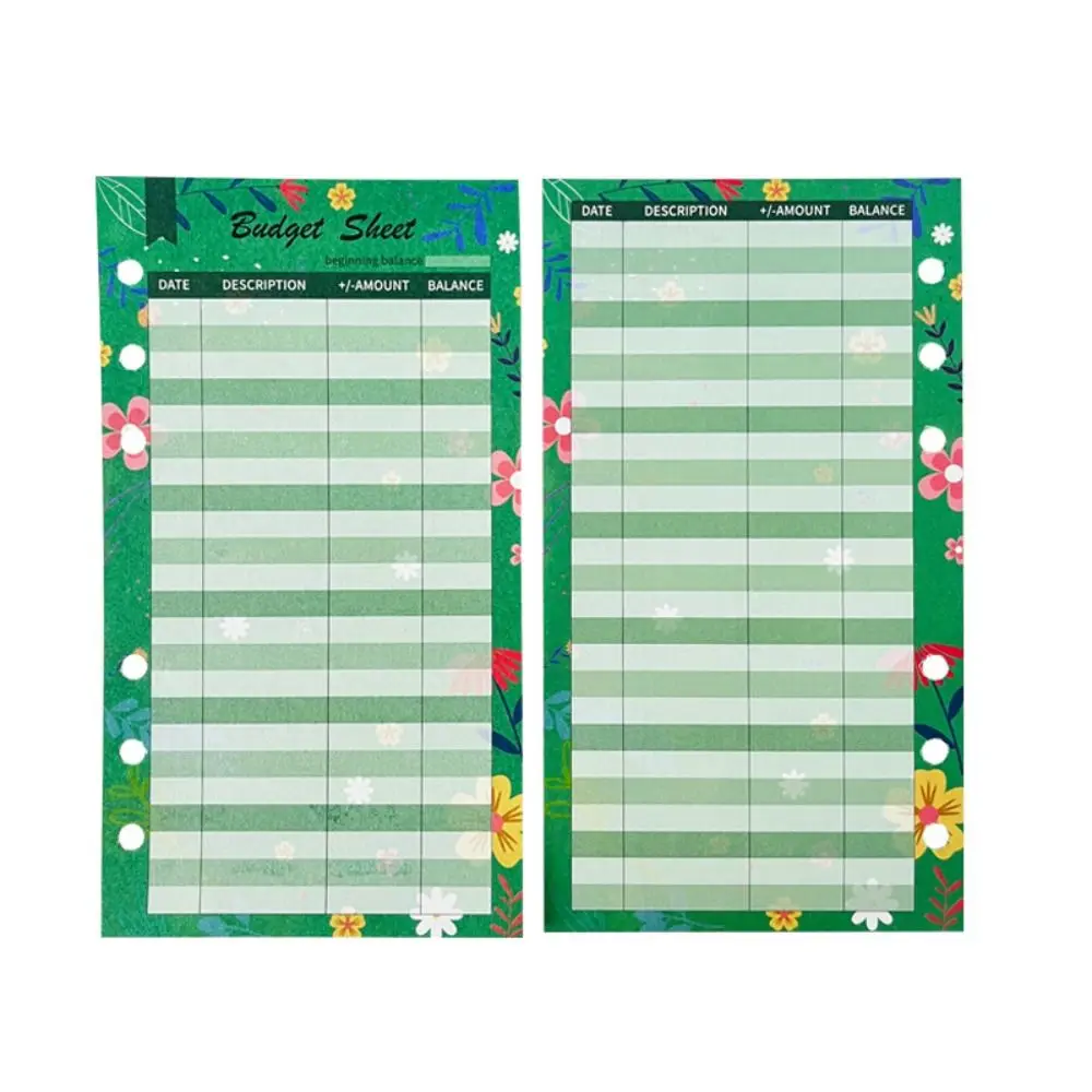 12 листов формата А6, сменная бумага с вкладышами, красочные цветочные внутренние сменные спиральные переплетные бумажные карточки, индексирующие карты