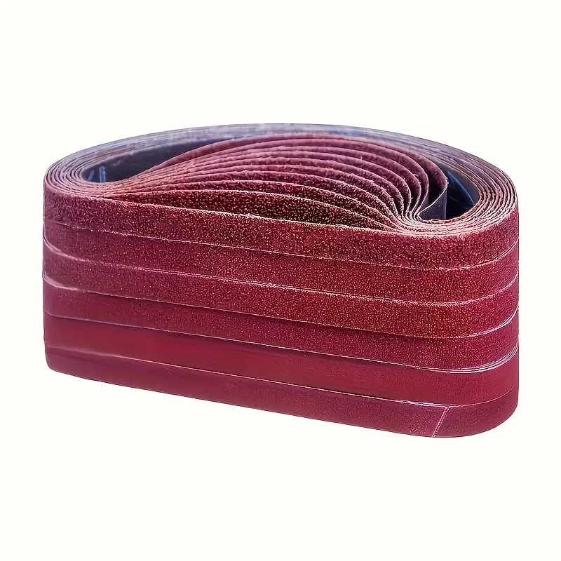 10/30Pcs 13x457mm Sanding Belts Mixed 40-240 Grit Aluminum Oxide Abrasive Belts for 457x13mm Belt Sander Wood Polishing Grinding