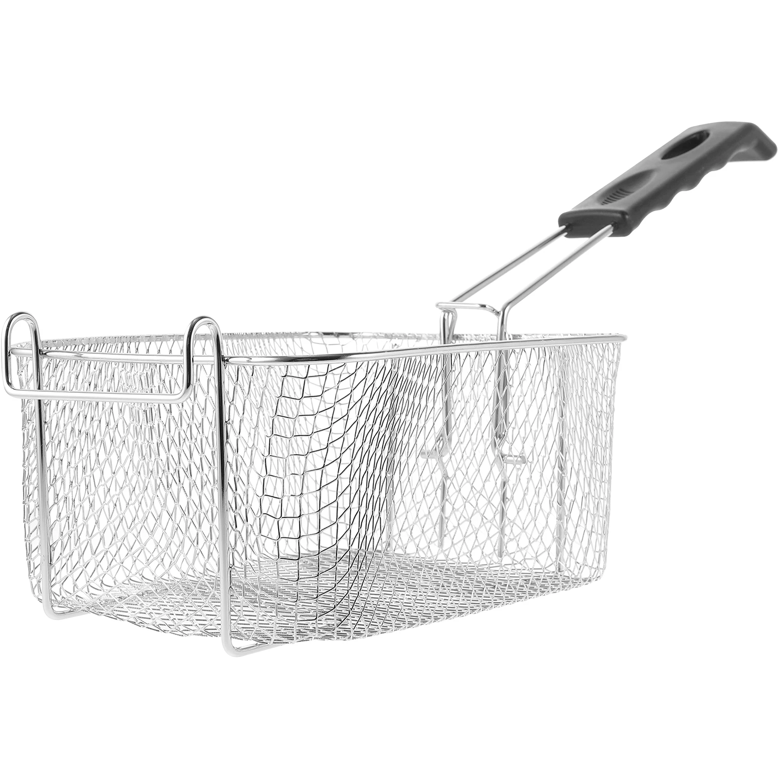 

Stainless Steel Fry Basket Wire Mesh Strainer Large Capacity Deep Fryer Tool Eco Friendly Food Safe Kitchen Cooking Oil Filter