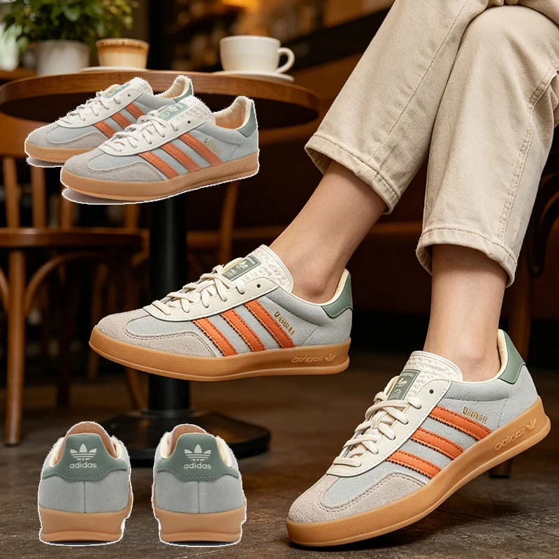New Adidas Men's And Women's Gazelle Indoor Casual Daily Commuting Sports Shoes Comfortable Trendy Sneakers Jq0011