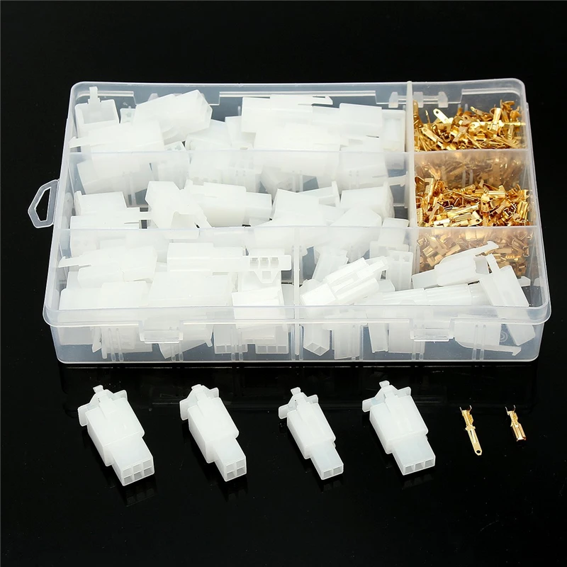 2.8mm 2P 3P 4P 6P 9P Automotive Quick Connection Electrical Wire Connector Male Female Cable Terminal Plug Kits Motorcycle