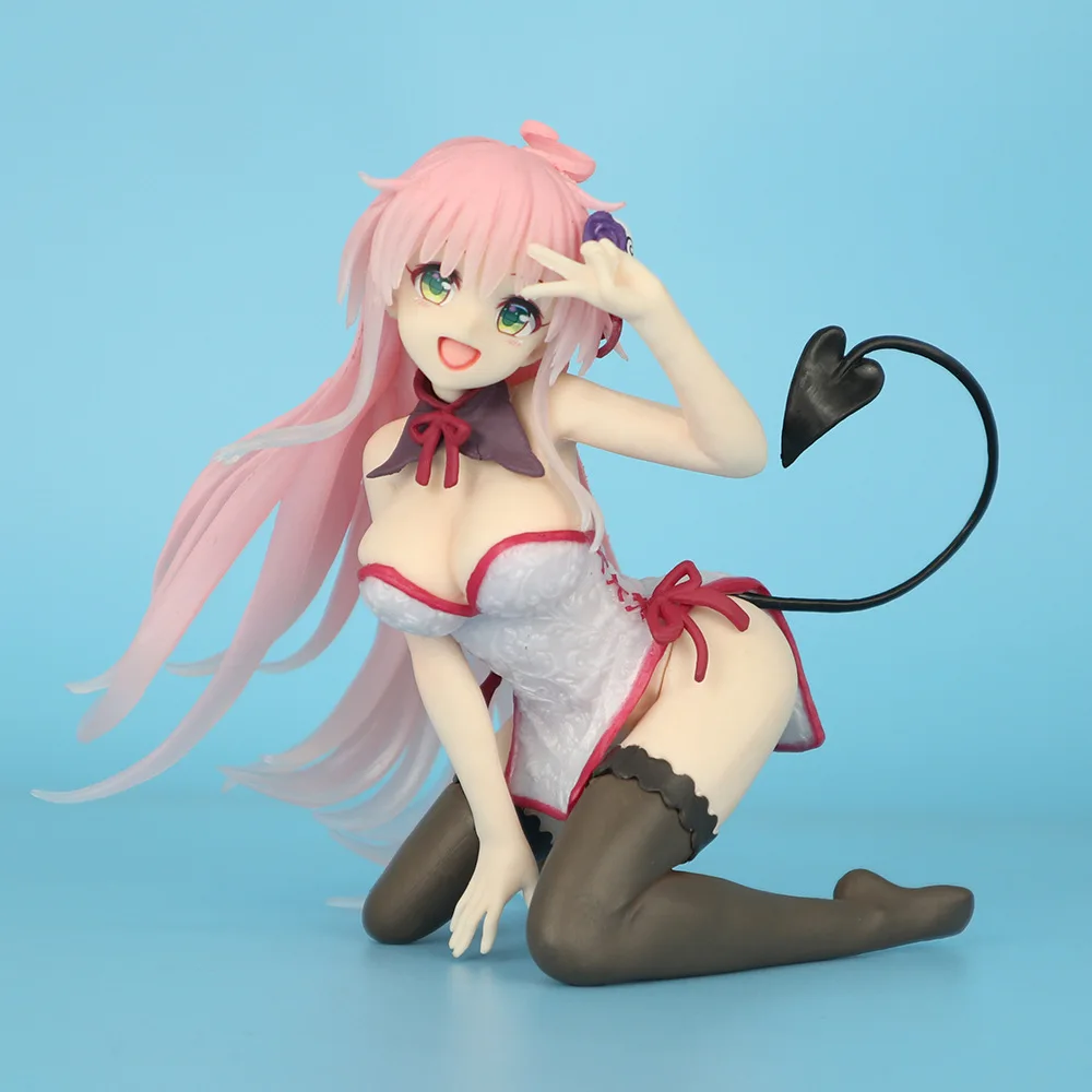 12cm Anime Lala Satalin Deviluke Q version kawaii Action Figure PVC model Toys doll Desk Decor car ornament Collectible Gifts