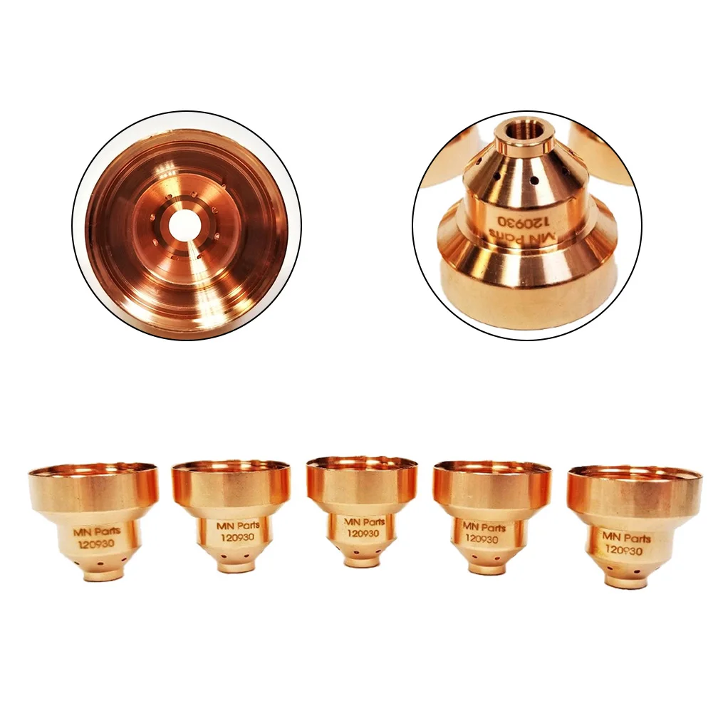 5PCS 120930 Plasma Torch Shield Cup Tip Electrode Nozzle Plasma Welding Cutting Torch Consumable For 1250 Plasma Cutting Torch