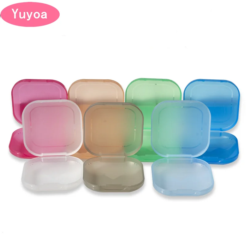 

30pcs Dental Retainer Case Mouth Guard Case Orthodontic Denture Storage Container transparent Teeth Retainer Box