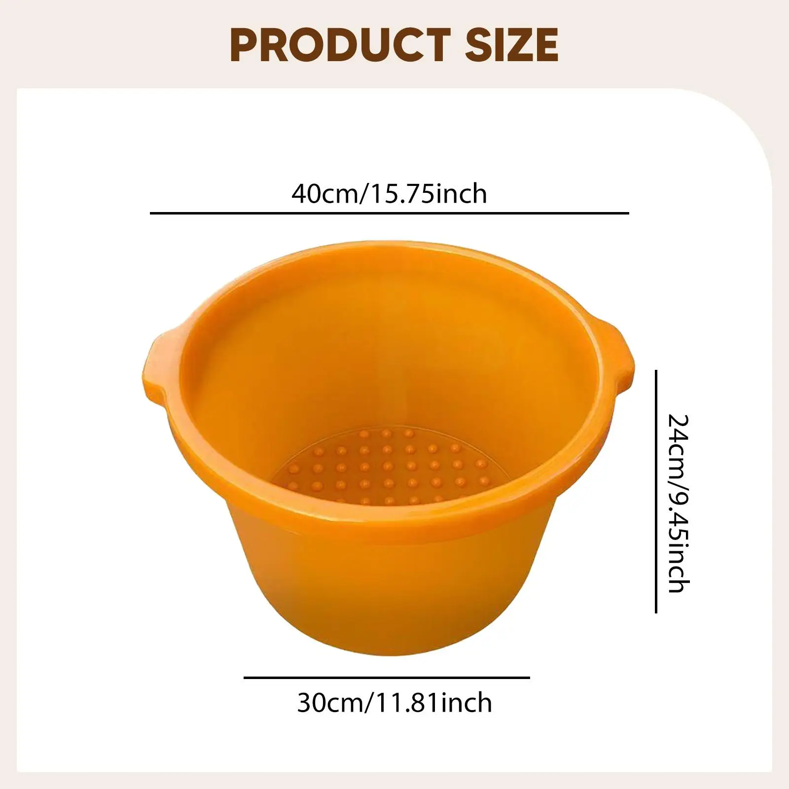 Fußbad, Spa, Wanne, Waschbecken, tragbar, rutschfeste Unterseite, vielseitiger Eimer für Reisen