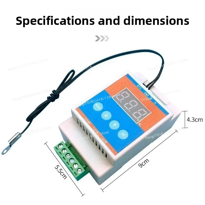 AC220V/110V Chassis Temperature Control Heating Fan Motor Speed Regulation Dimming RS485 Communication Module