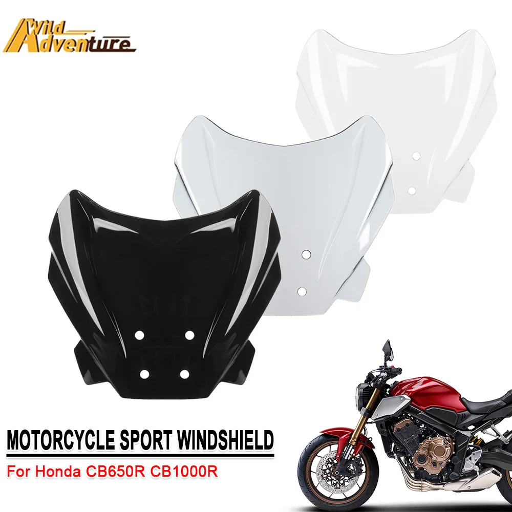 

CB650R CB1000R Motorcycle Sport Windshield WindScreen Visor Viser For Honda CB650 R CB1000 R With Bracket Wind Deflector Fairing