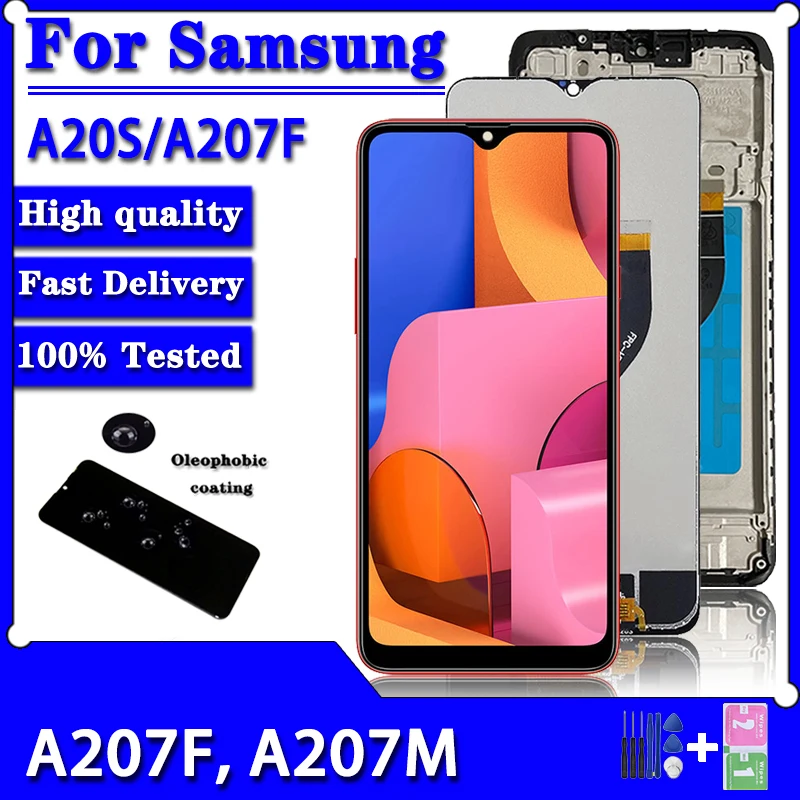 High Quaity For Samsung A20s A207 LCD Display Screen Digitizer Assembly Repacement For Samsung A20S A2070 SM-A207F lcd